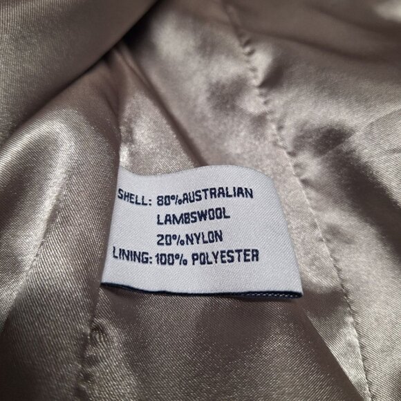 Pendleton Coat Lambs Wool Blue Jacket Single Button Womens 16P Petite Short - Picture 4 of 8